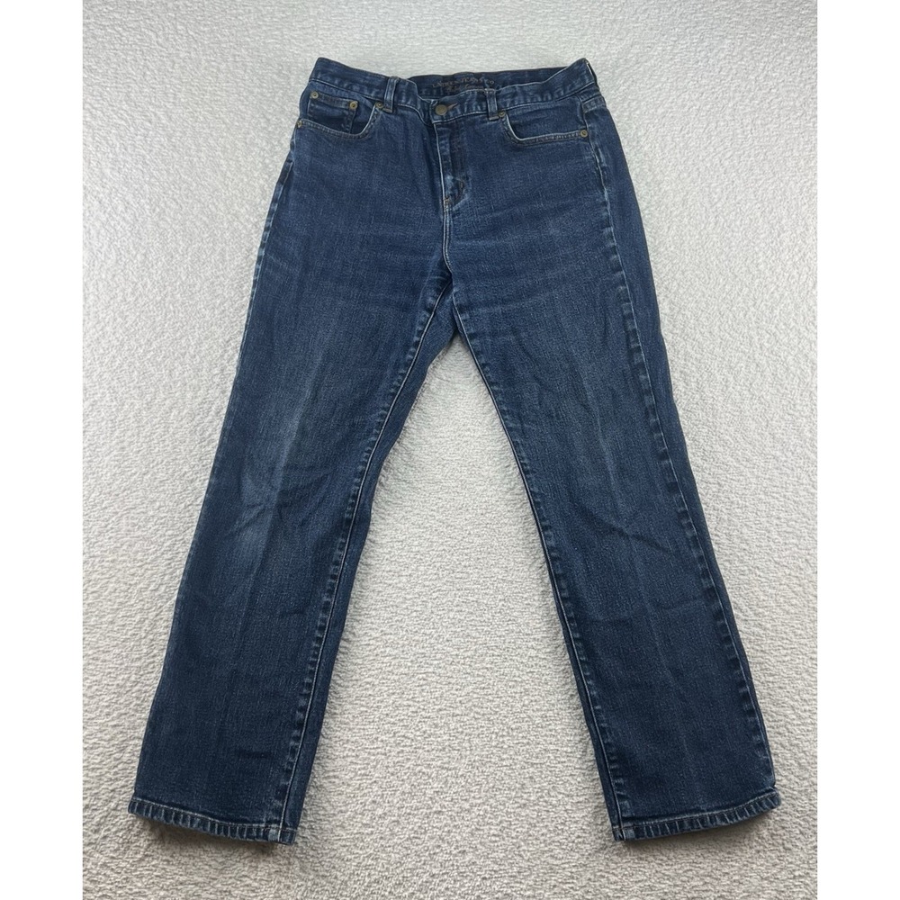 Lauren Jeans Co Ralph Lauren Classic Straight Women's 10 Petite Blue‎ Denim